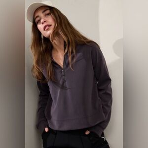 Athleta softstream quarter zip SOFT sweater